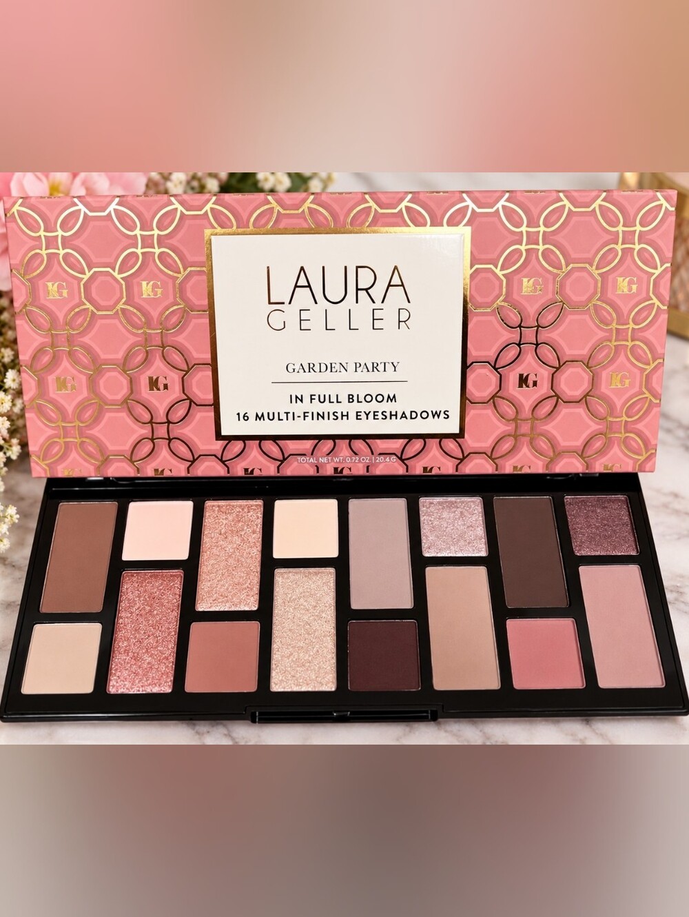 Laura Geller Garden Party In Full Bloom 16-Pan Eyeshadow Palette - Pink Tones